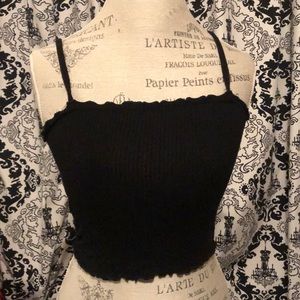 black tank  crop top